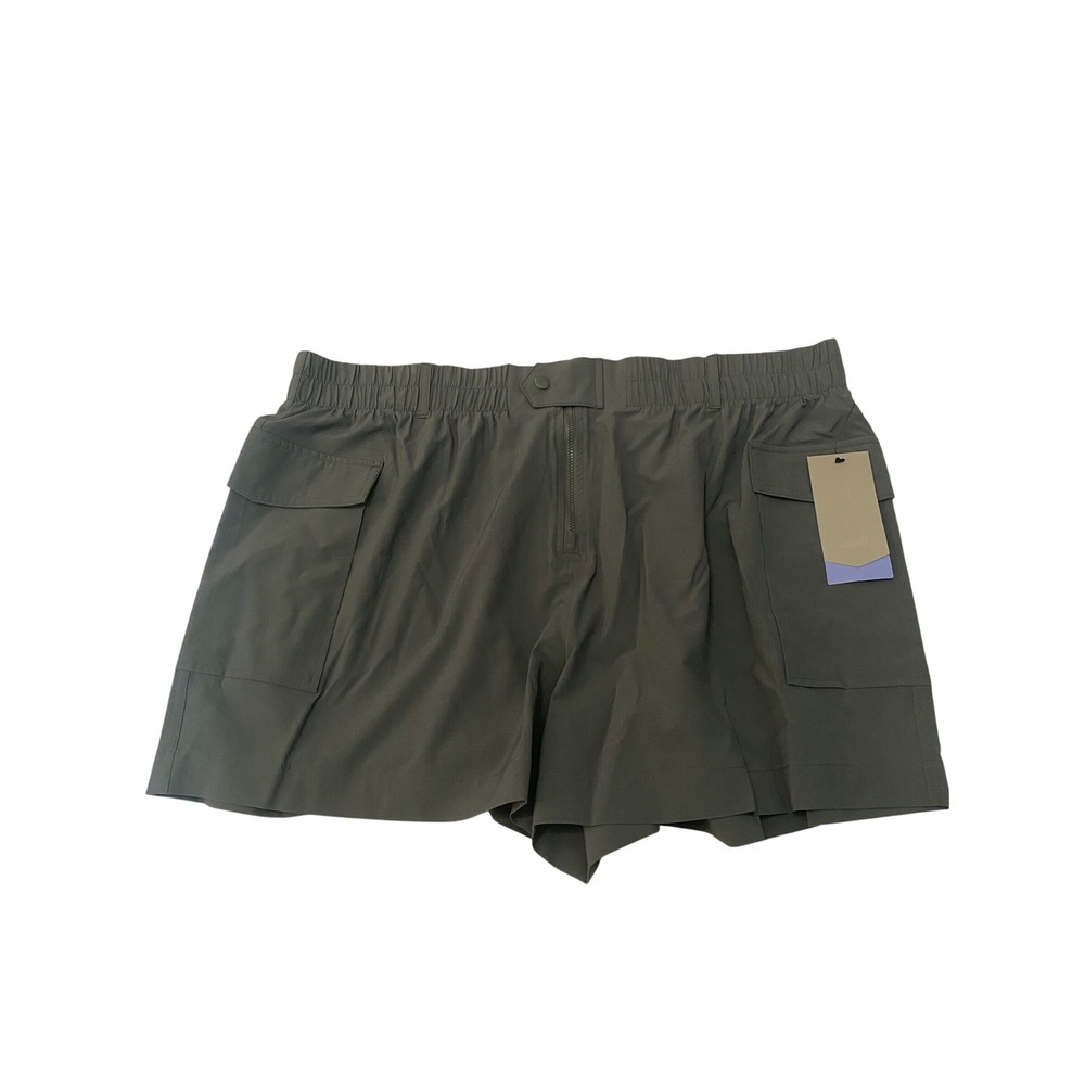 Avia Outdoor Shorts Green Midnight Cargo Hiking Ripstop Activewear XXL 20 NEW
